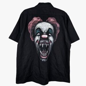 Spirit Halloween We Put The Laugh In Slaughter Clown Camp Shirt XL Scary Crouchy